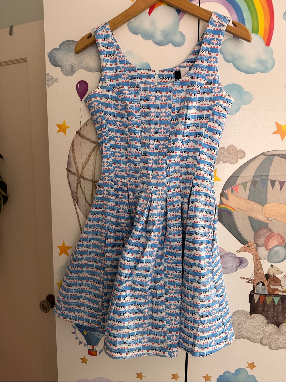 Nooworks sweet pleats crocodile print small euc
